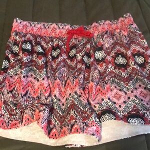 Women's High Waist Patterned Shorts